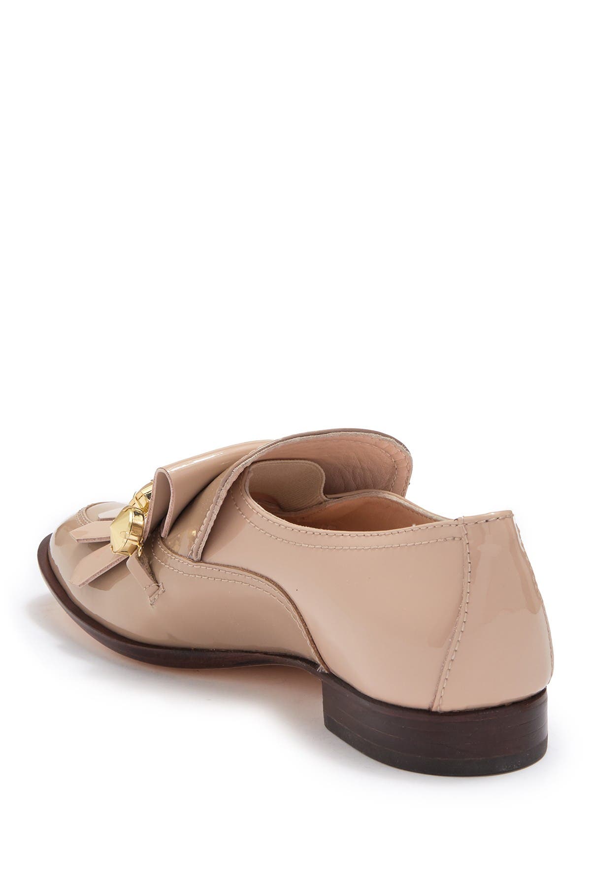 AGL Studded Fringe Trim Leather Loafer (Women) | Nordstromrack