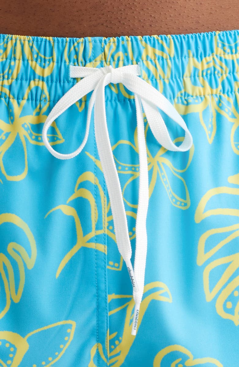 Chubbies The Arboretum Classic Lined 5.5-Inch Swim Trunks, Alternate, color, Bright Blue