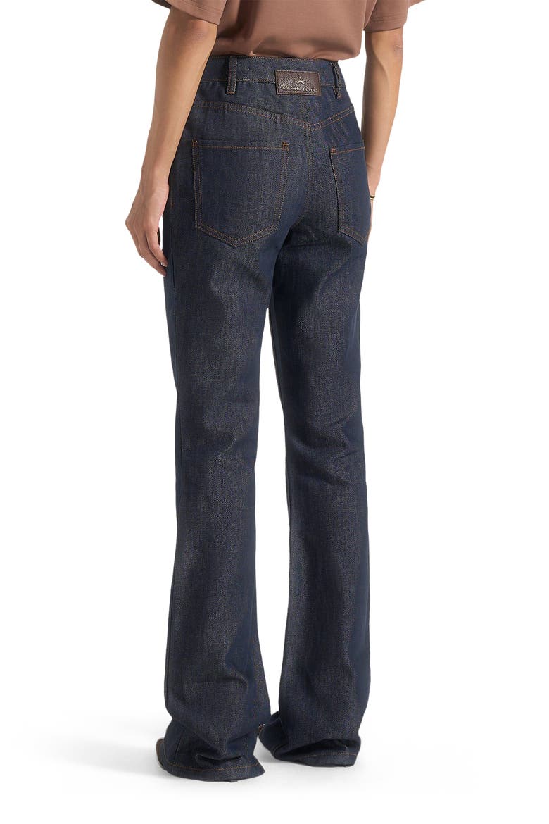 Abbie Stacked Fit And Flare Jeans, Alternate, color, Indigo