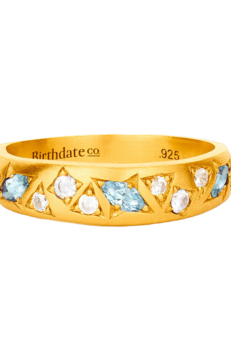 Birthdate Co. The March Birthstone Ring, Main, color, 
