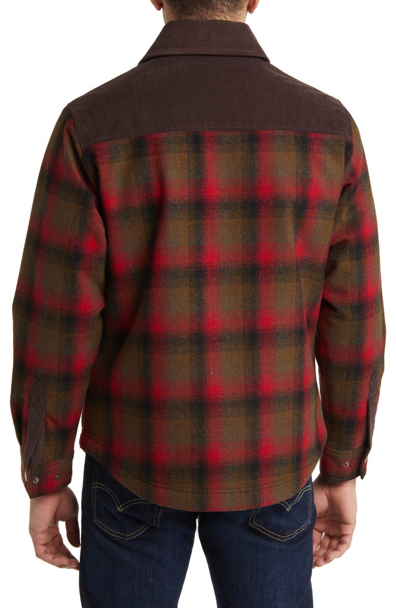 Pendleton Timberline Plaid Wool Blend Shirt Jacket, Alternate, color, 