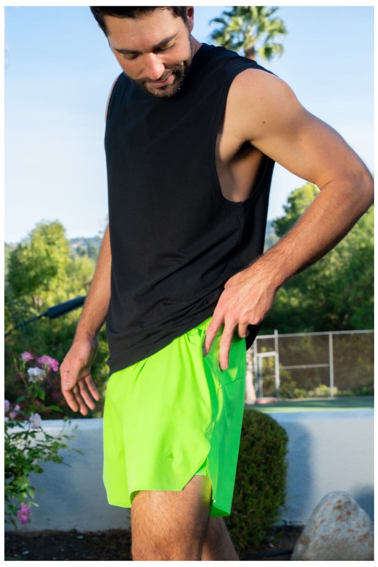 Prime Sport Short 5", Alternate, color, Neon Green