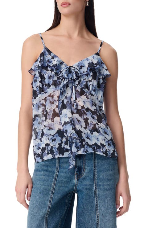 Justine Cascading Ruffle Chiffon Camisole