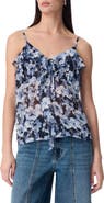 Robert Rodriguez Justine Cascading Ruffle Chiffon Camisole