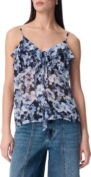 Robert Rodriguez Justine Cascading Ruffle Chiffon Camisole