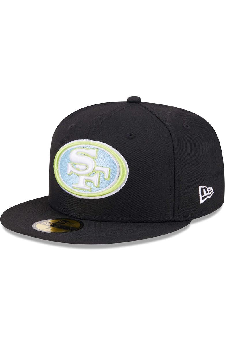 New Era Men's New Era Black San Francisco 49ers Multi 59FIFTY Fitted Hat, Alternate, color, 