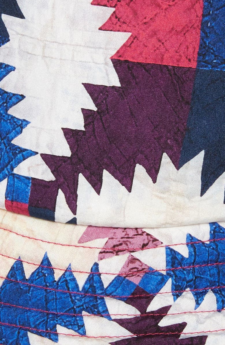 Isabel Marant Haley Patchwork Reversible Bucket Hat, Alternate, color,