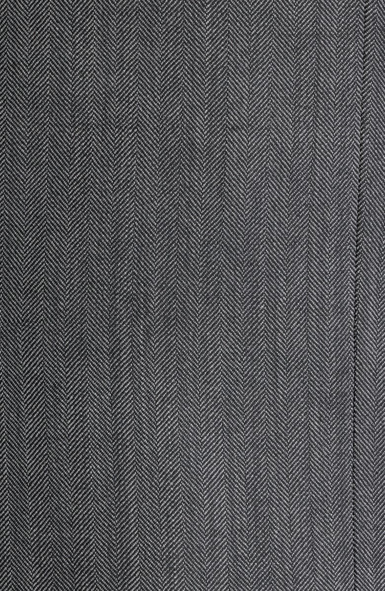 DANIEL HECHTER Modern Fit Grey Wool Blend Herringbone Sport Coat, Alternate, color, Grey