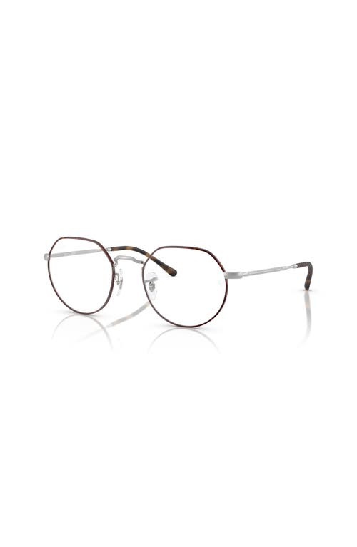 Ray Ban Ray-ban 49mm Irregular Optical Glasses In Black