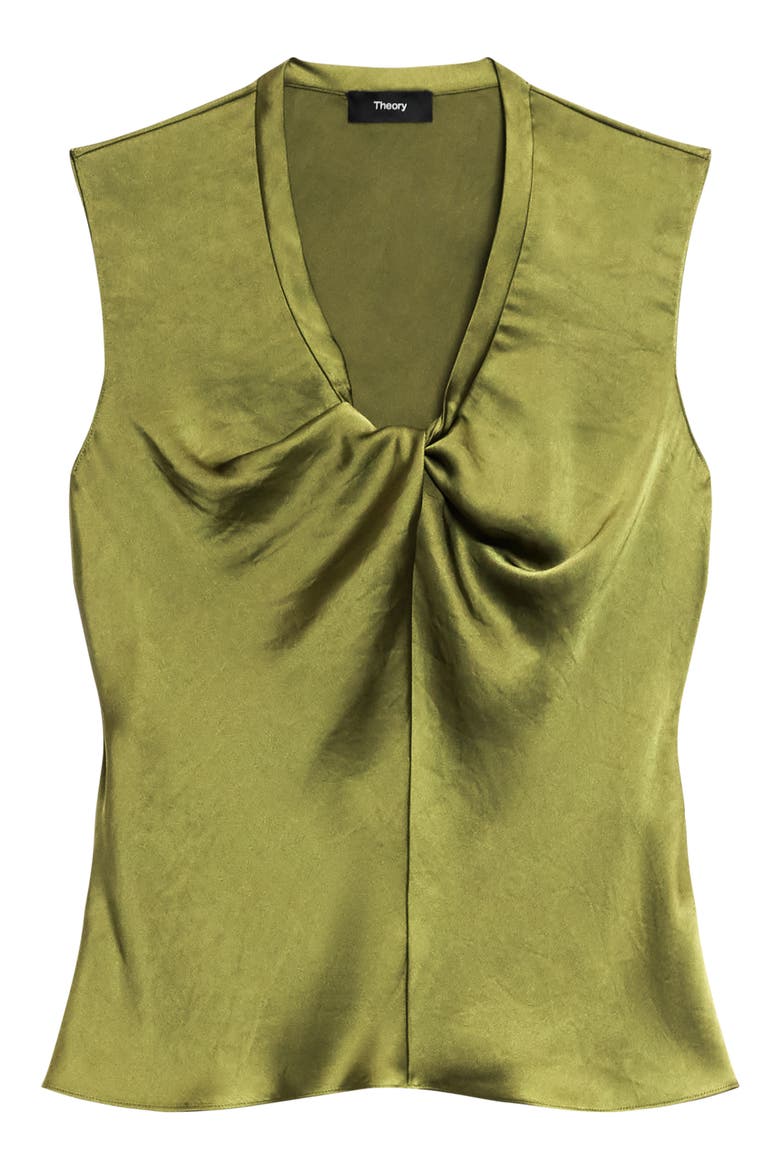 Twist Neck Sleeveless Top, Alternate, color, AVOCADO