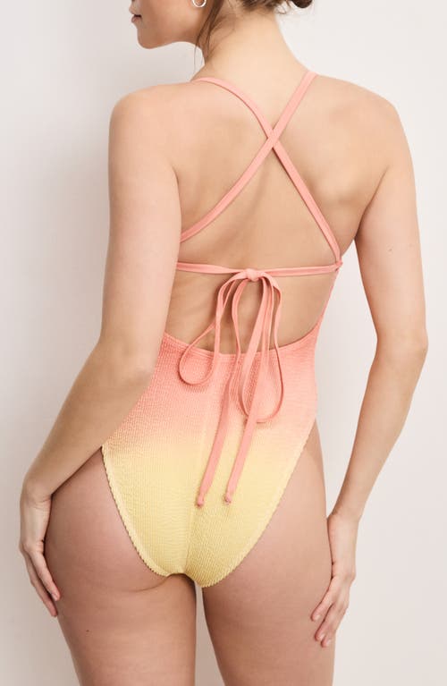 Good American Always Fit Underwire One-piece Swimsuit In Orange