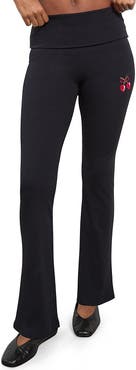 Florence by Mills Cherry High Waist Foldover Rib Pants
