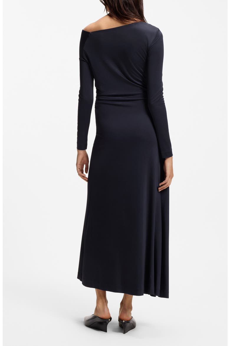 Ejoe Long Sleeved Asymmetric Neck Maxi Dress, Alternate, color, SKY CAPTAIN