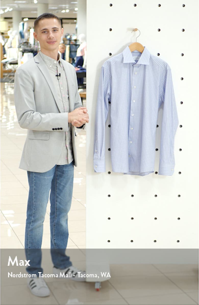 Slim Fit Plaid Dress Shirt, sales video thumbnail