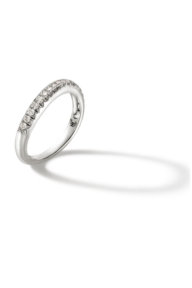 Surf Pavé Diamond Band Ring, Alternate, color, SILVER