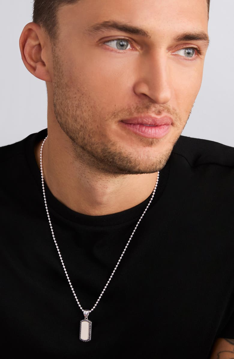 LAGOS Men's Anthem Diamond Tag Amulet, Alternate, color,