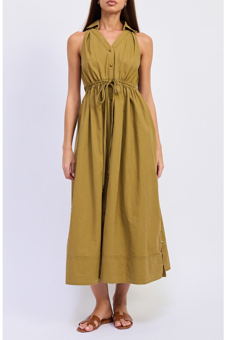Elin Midi Dress, Main, color, OLIVE
