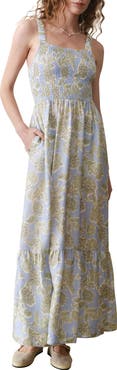 Marine Layer Selene Floral Maxi Dress