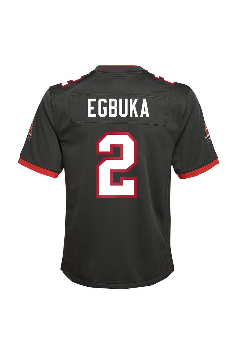 Youth Nike Emeka Egbuka Pewter Tampa Bay Buccaneers Alternate Game Jersey, Alternate, color, Pewter