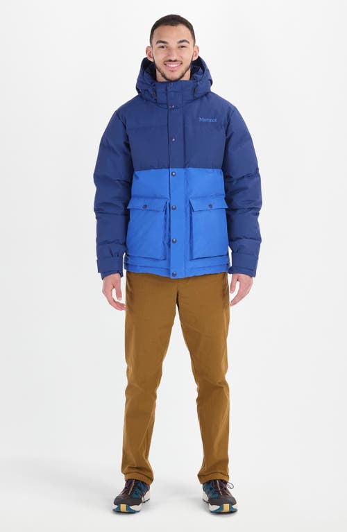 Marmot Fordham Waterproof 700 Fill Power Down Puffer Jacket In Twilight Blue/trail Blue