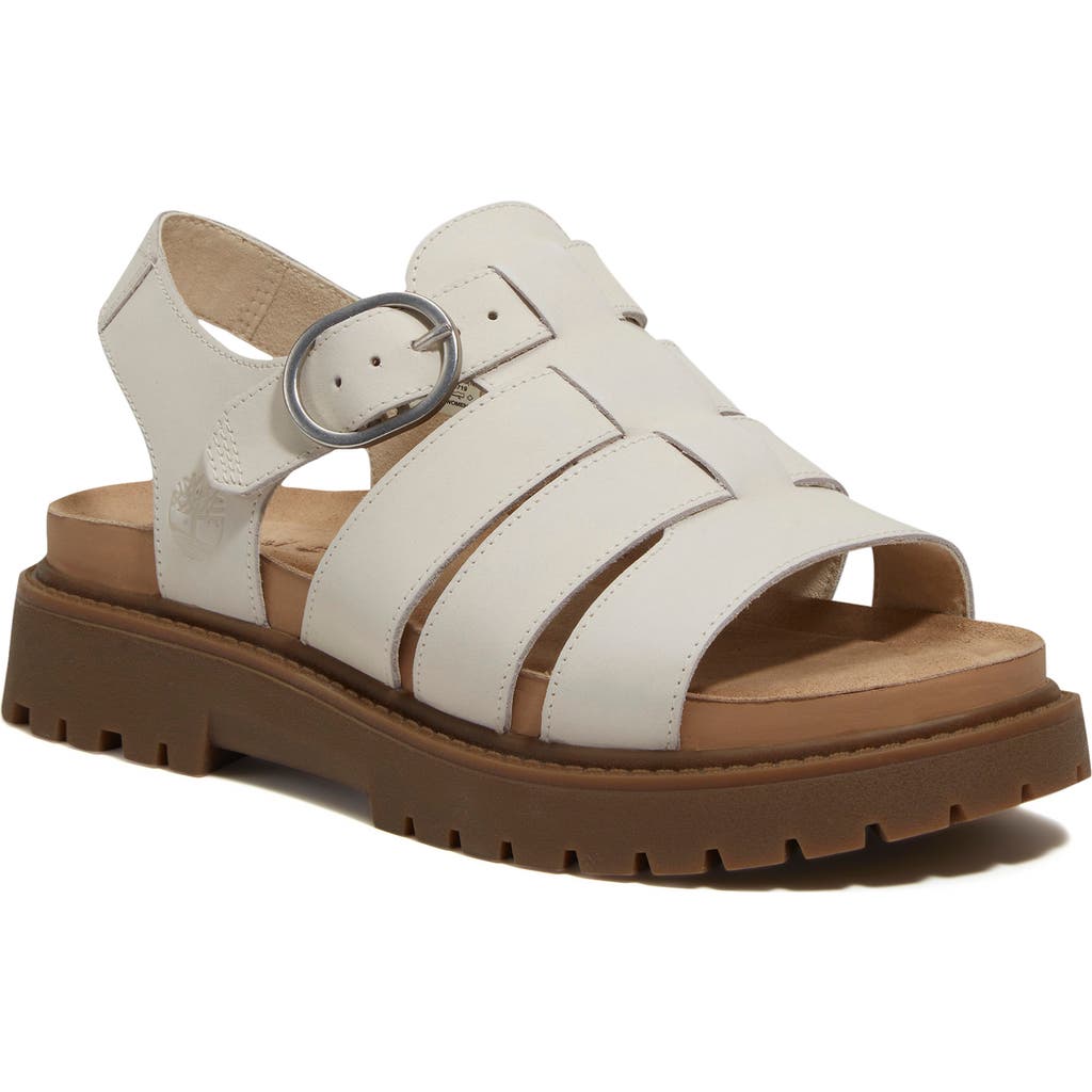 Timberland Clairemont Way Fisherman Sandal In Natural Nubuck
