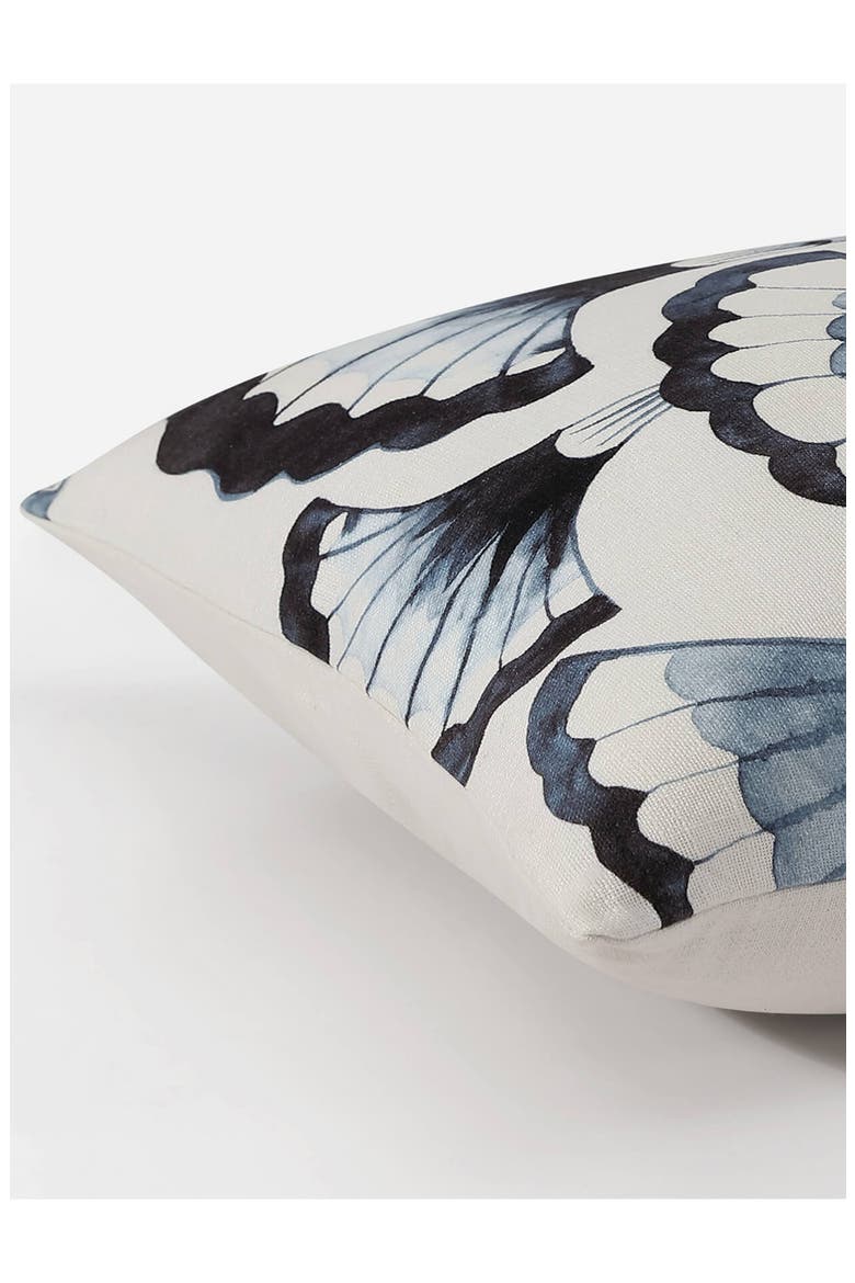 Pampas Throw Pillow, Alternate, color, BARITONE BLUE