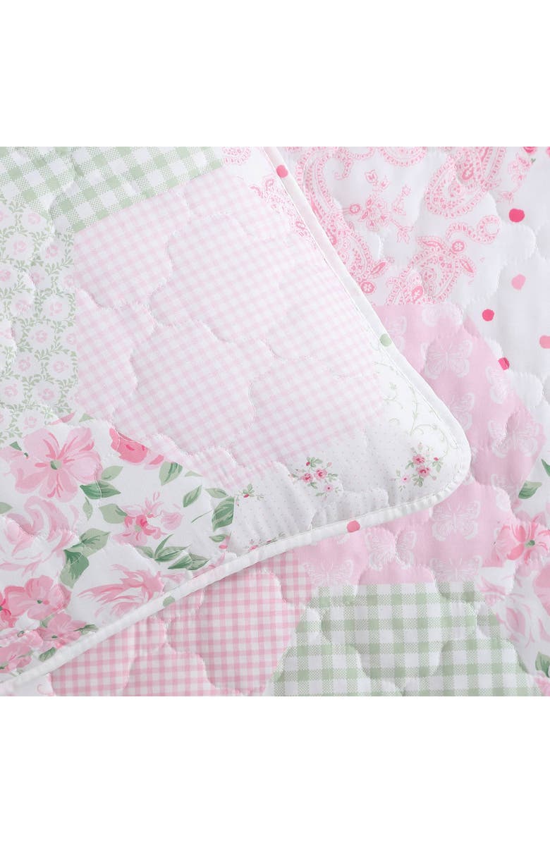 Laura Ashley Ellyn Quilt & Sham Set, Alternate, color, Pink