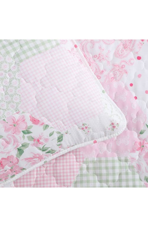 Laura Ashley Ellyn Quilt & Sham Set In Pink
