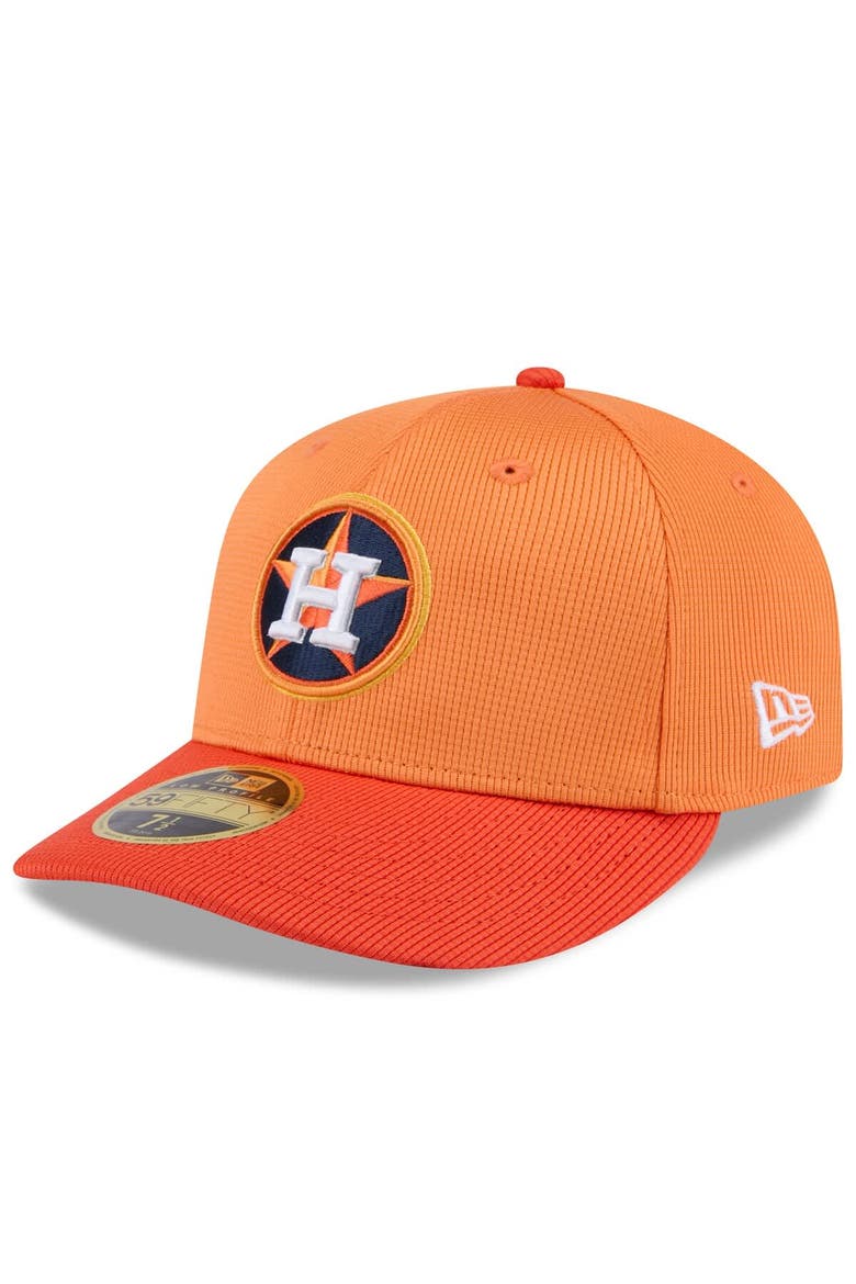 Men's New Era  Orange Houston Astros 2025 Spring Training Low Profile 59FIFTY Fitted Hat, Alternate, color, Orange