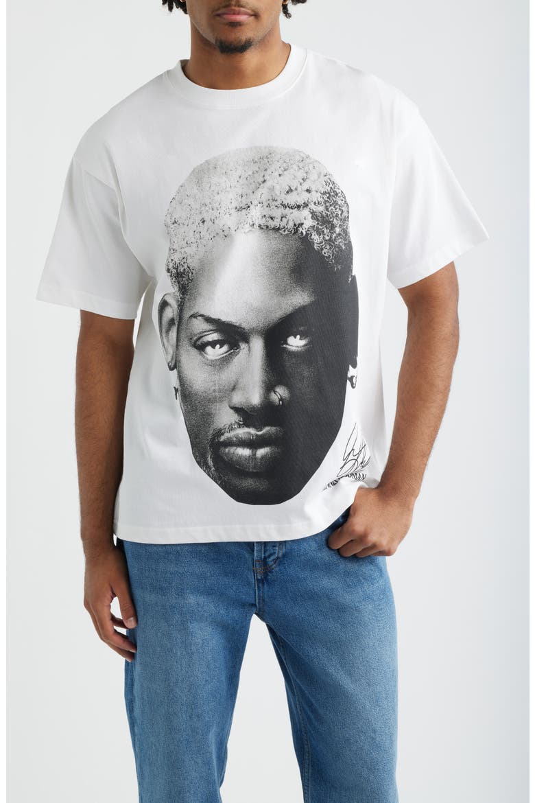Graphic Cotton T-Shirt, Main, color, WHITE