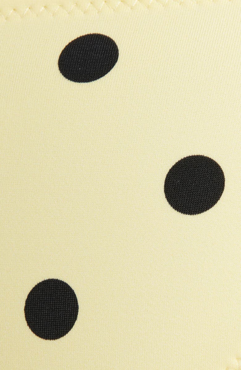 Damson Madder Shirred Bow Bikini Bottoms, Alternate, color, Yellow