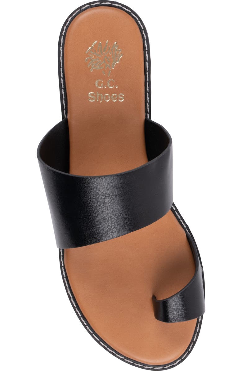 GOOD CHOICE NEW YORK Florence Toe Loop Sandal, Alternate, color, Black