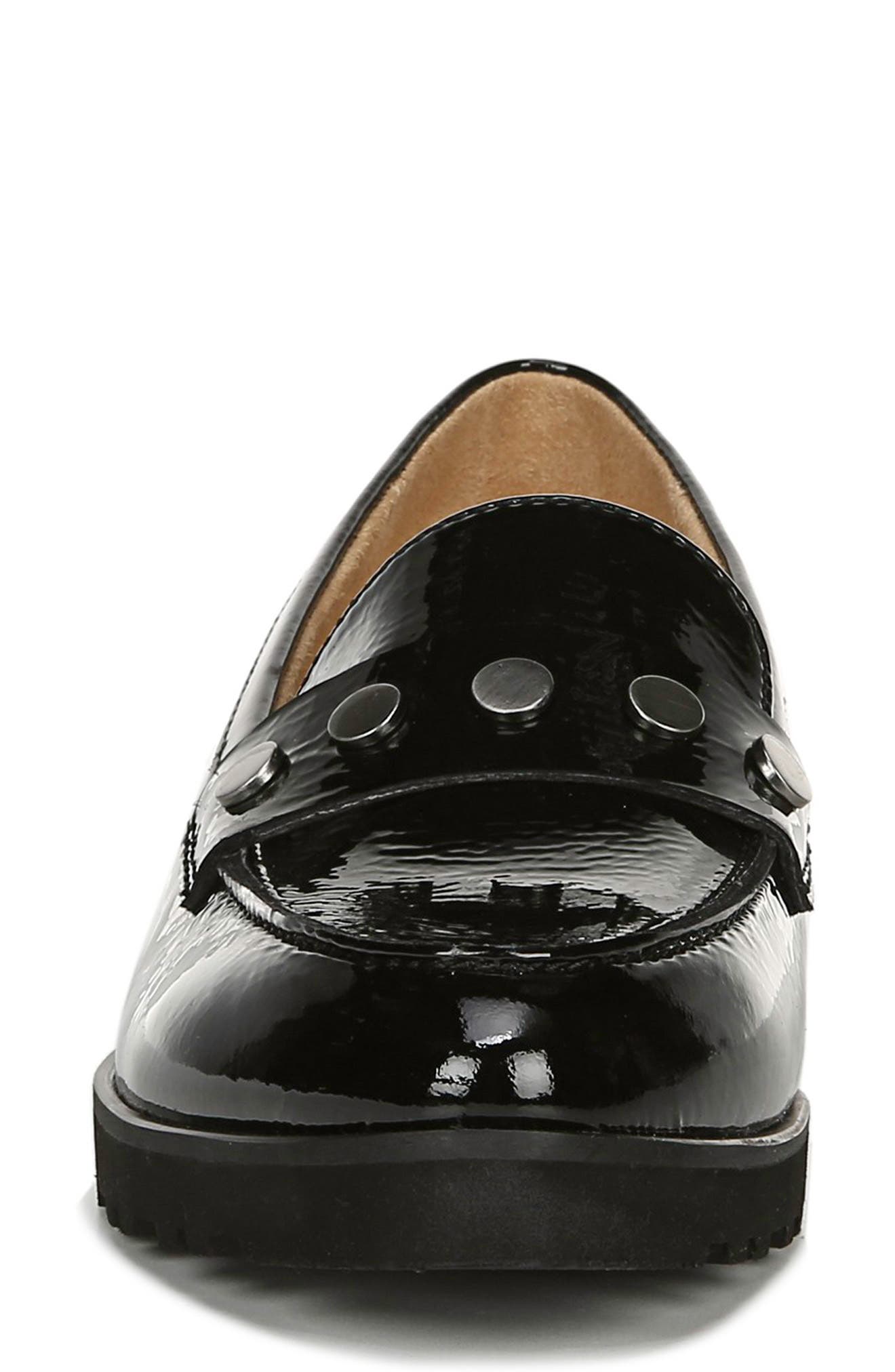 Gaia Loafer, Alternate, color, BLACK PATENT LEATHER