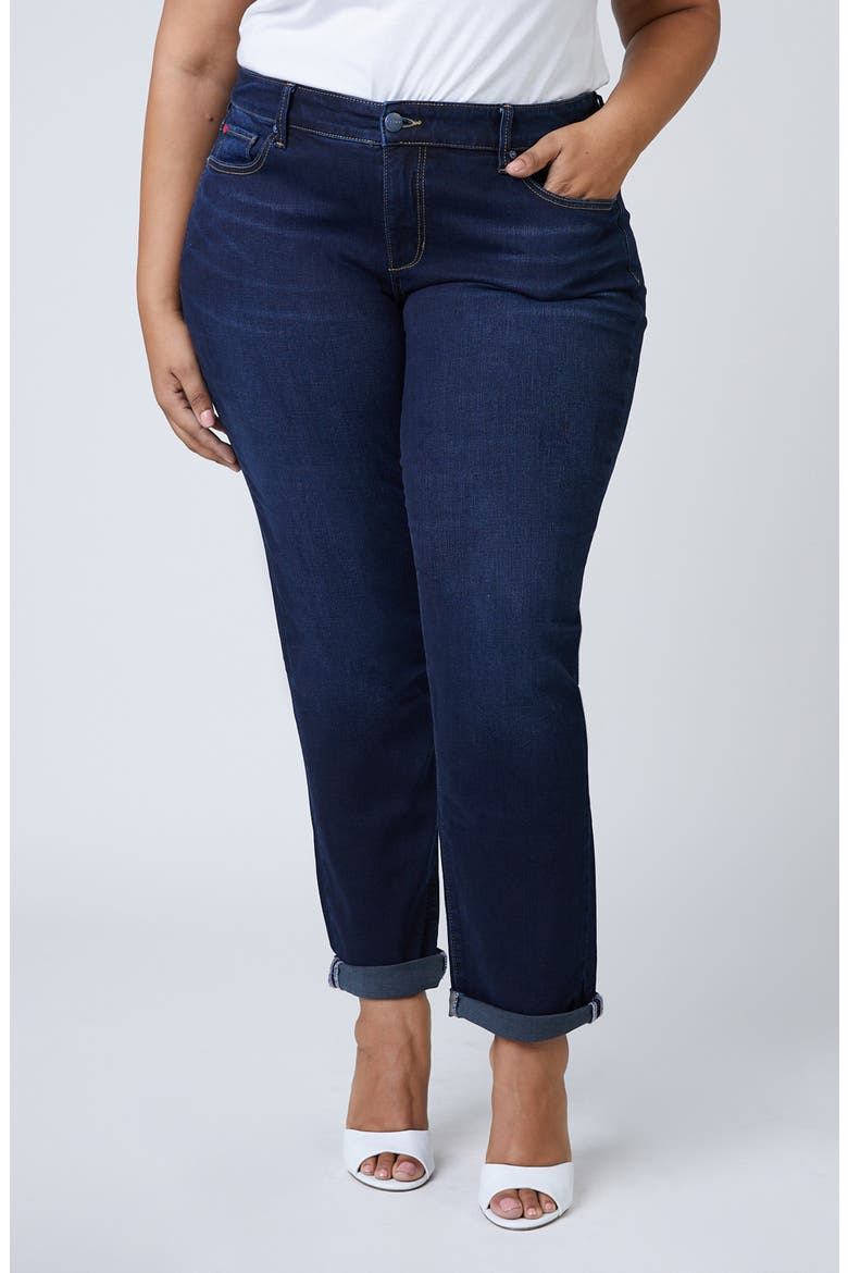 High Waist Straight Leg Boyfriend Jeans, Main, color, SUMMER