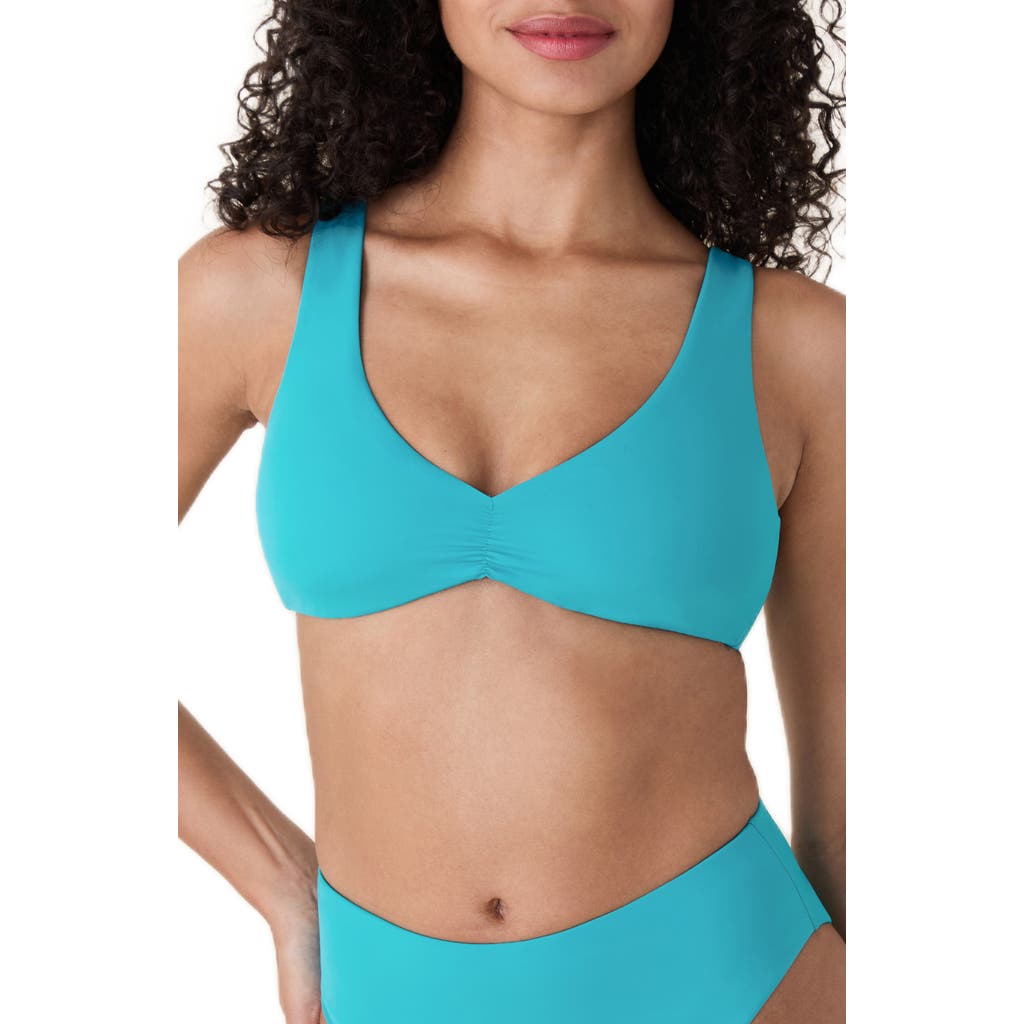 Andie Sicily Bikini Top In Blue