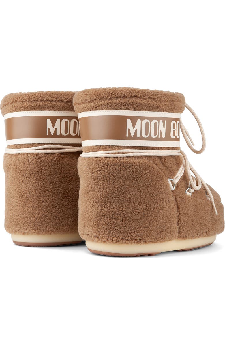 Moon Boot<sup>®</sup> Icon High Pile Fleece Low Boot, Alternate, color, Camel
