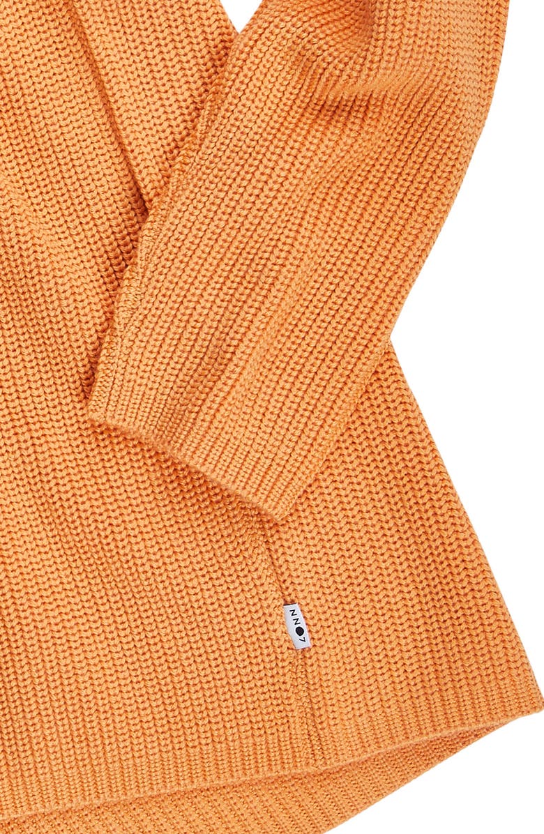 NN07 Rib Mock Neck Wool Blend Sweater, Alternate, color, Papaya