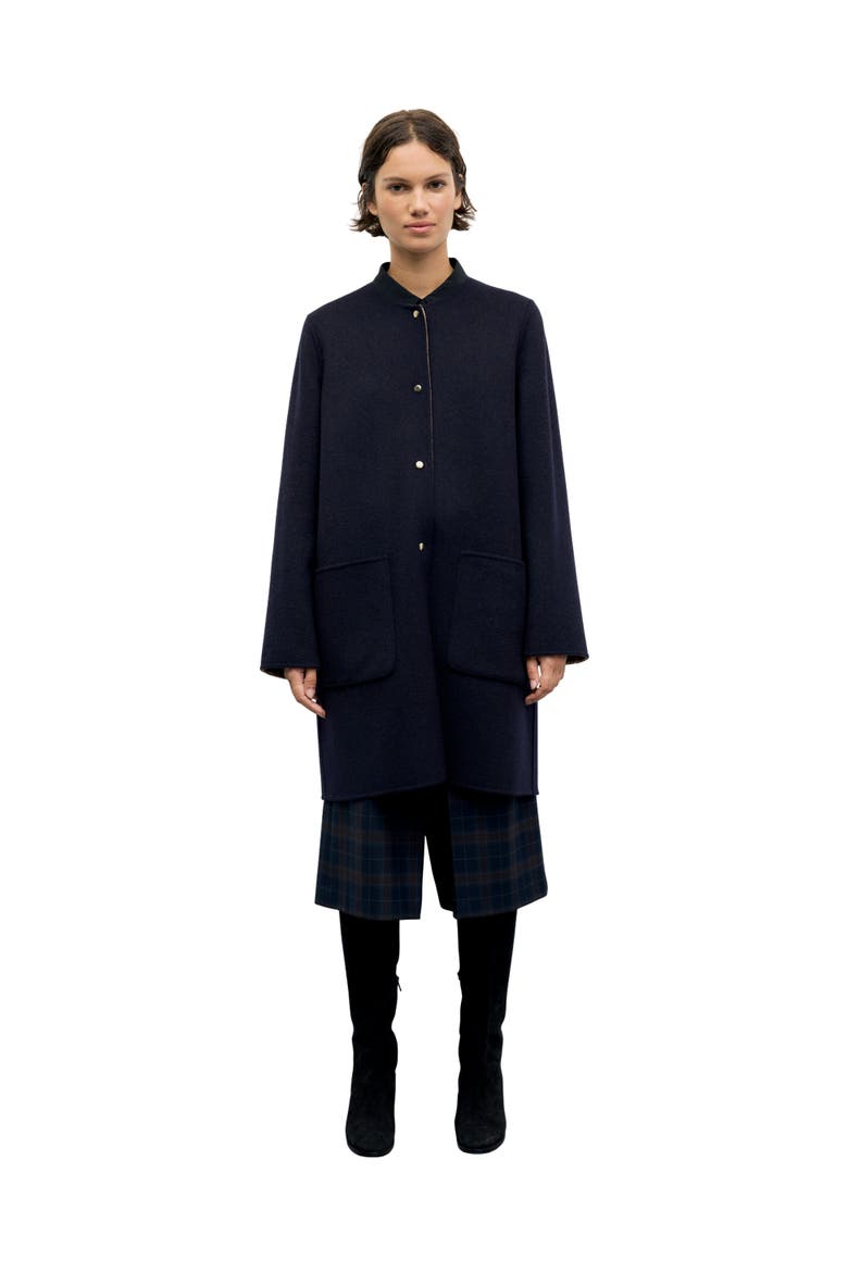 Anai Reversible Wool Coat, Main, color, Navy Blue