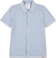 abercrombie kids Kids' Swolo Tipped Short Sleeve Sweater Polo