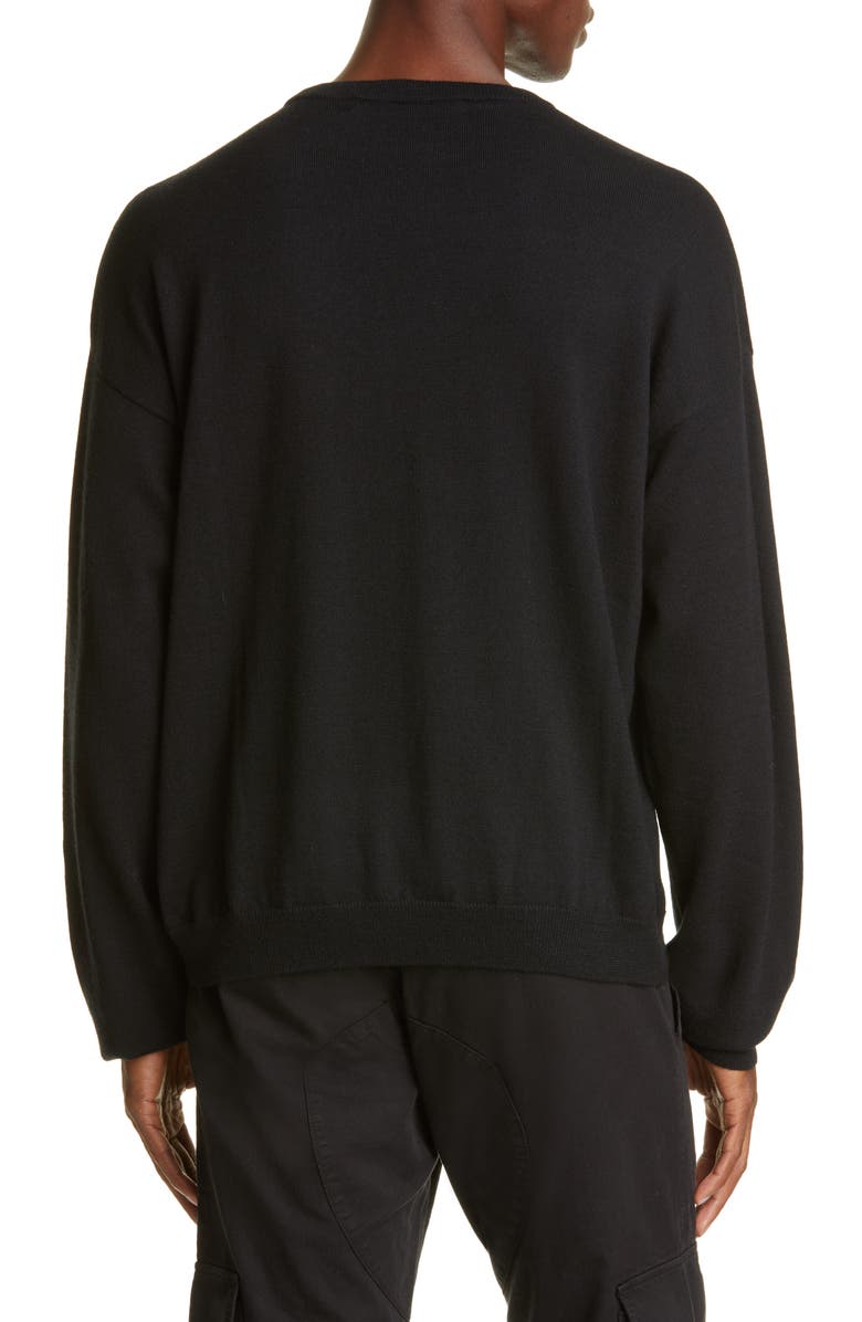 BILLY Los Angeles Little B Crewneck Wool & Cashmere Sweater, Alternate, color, 