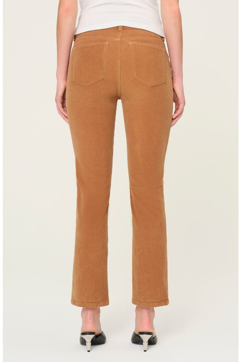 Mara Straight Leg Mid Rise Instasculpt Corduroy Ankle Jeans, Alternate, color, VICUNA
