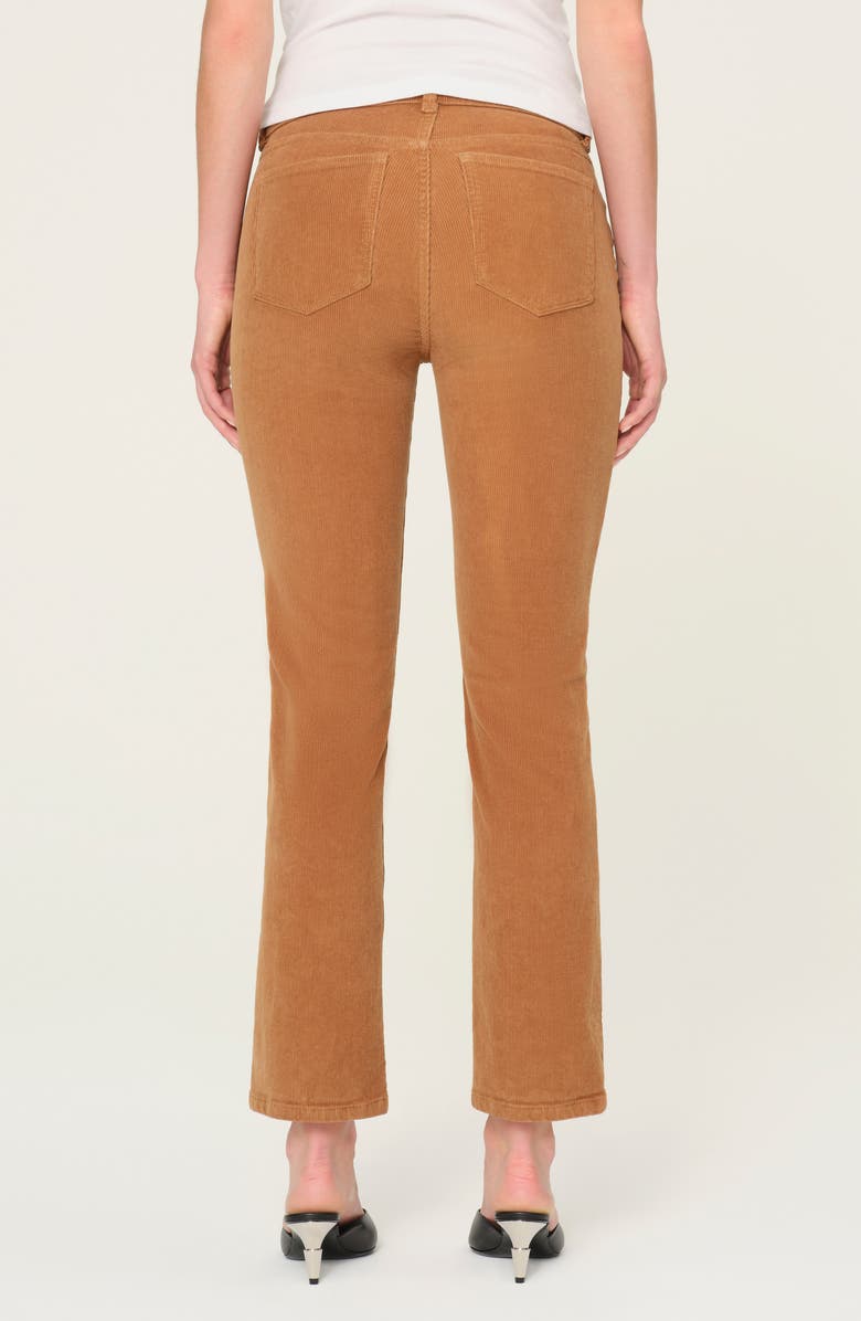 DL1961 Mara Straight Leg Mid Rise Instasculpt Corduroy Ankle Jeans, Alternate, color, Vicuna