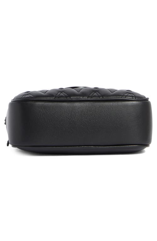 Valentino By Mario Valentino Mia Vlogo Quilted Leather Shoulder Bag In Black