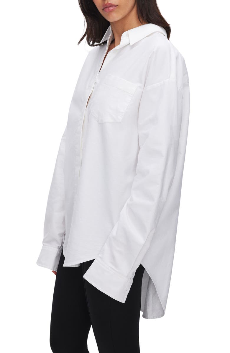 Good American Good Oxford Button-Up Shirt, Alternate, color, 