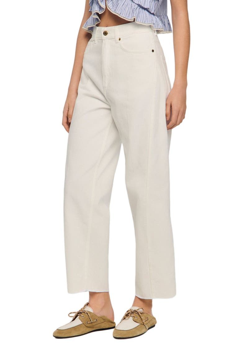 Barrel jeans, Main, color, White