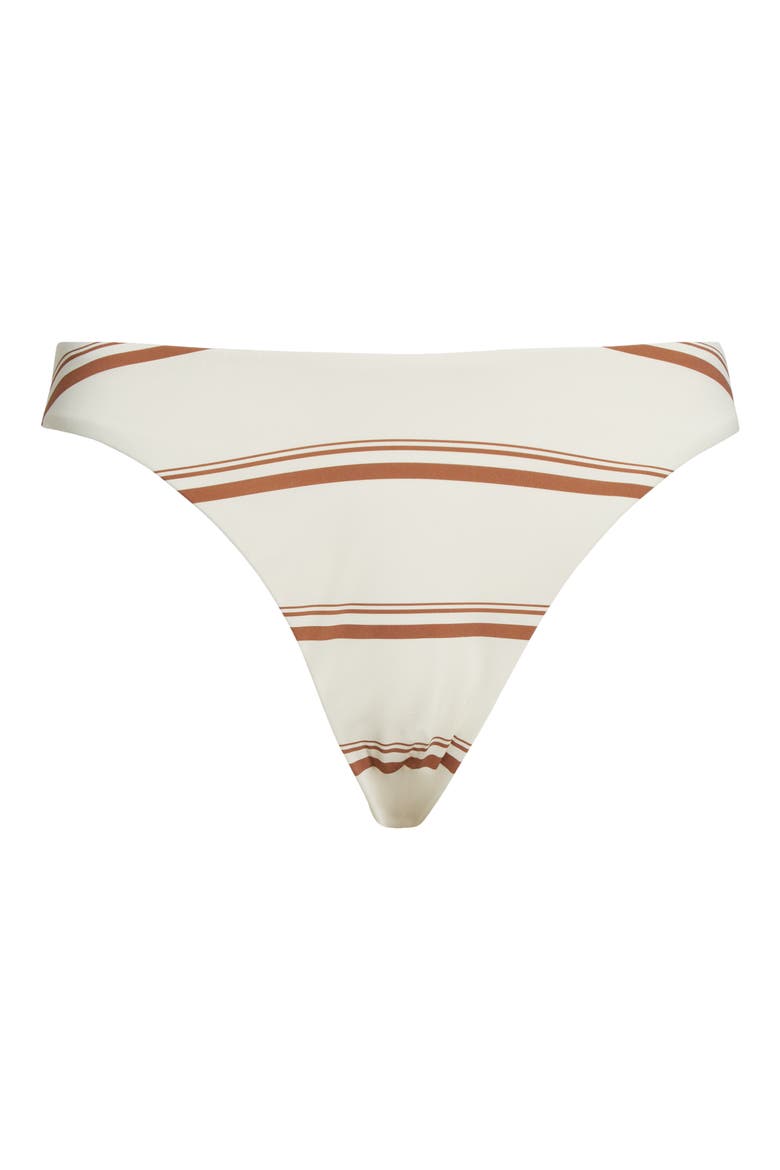 Johanna Stripe Bikini Bottoms, Main, color, CREAM/ BROWN
