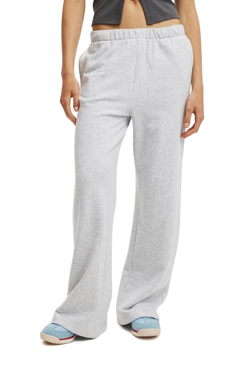 Women's Wide Leg Sweatpant, Alternate, color, Soft Grey Marle
