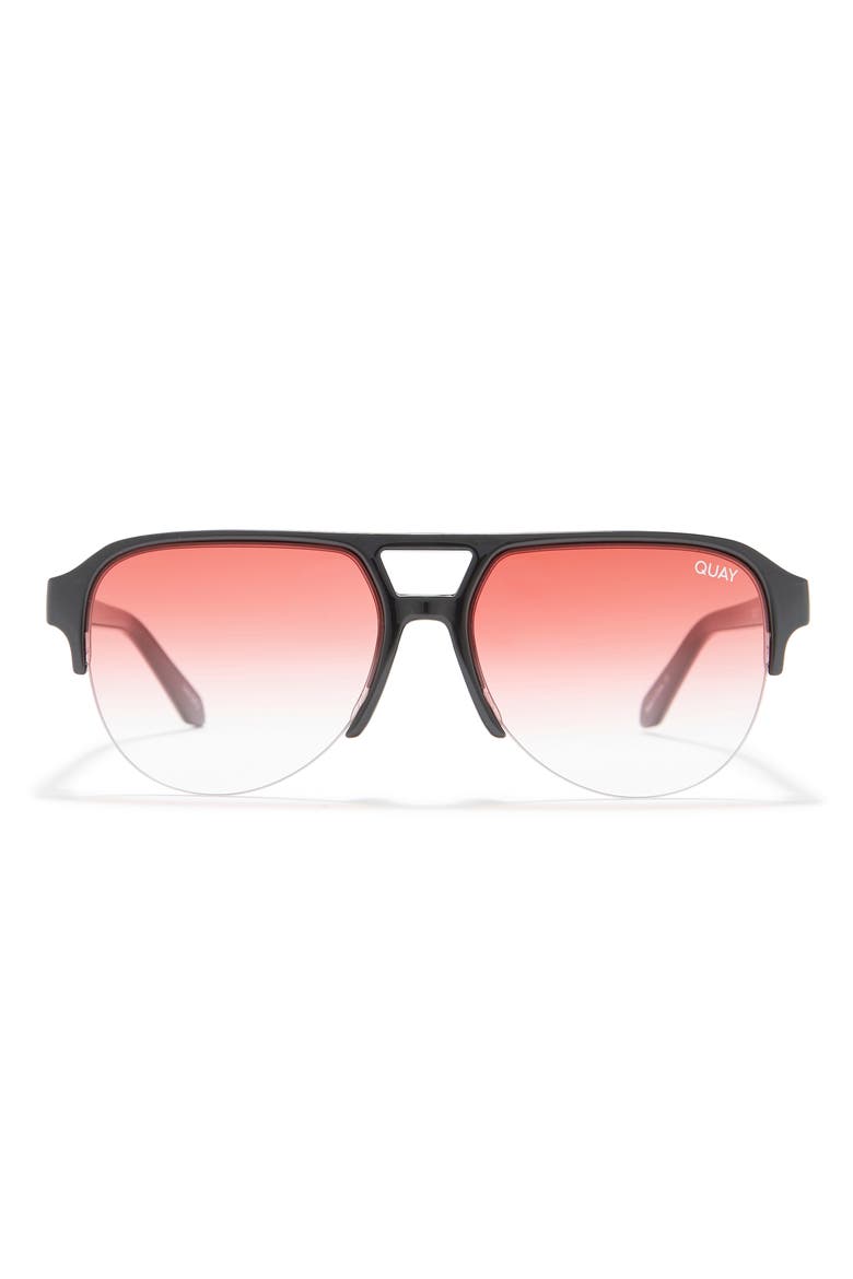 49mm Into It Aviator Sunglasses, Main, color, BLACK/ PURPLE