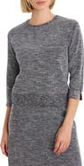 NIC+ZOE Tweed Stitch Crewneck Sweater