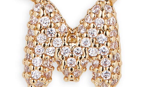 Bp. Pavé Crystal Initial Necklace In Gold